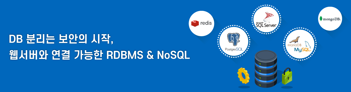 DB 분리는 보안의 시작,웹서버와 연결 가능한 RDBMS & NoSQL