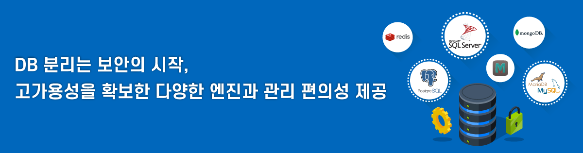 DB 분리는 보안의 시작, 고가용성을 확보한 다양한 엔진과 관리 편의성 제공